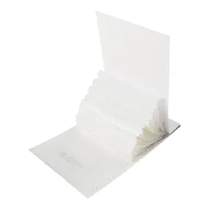 TWOPAGES Florida Sheer Curtain Fabric Swatch Booklet in White with 11 Embroidered Pattern Options, Lightweight & Breathable Polyester for Modern Style Living Spaces & Home Theater