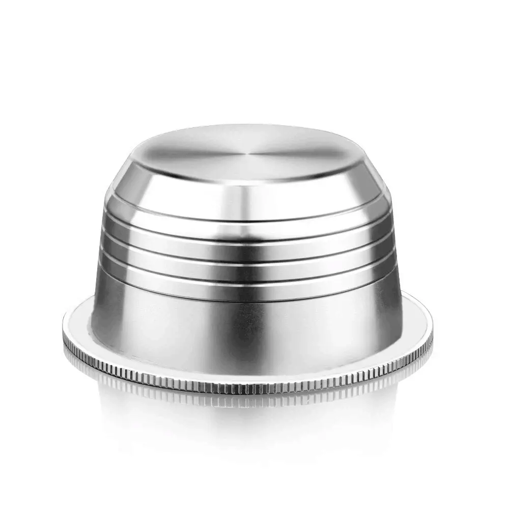 230ml Refillable Stainless Steel Vertuo Coffee Filter for Nespresso VertuoLine Machine Cream Capsules, Set