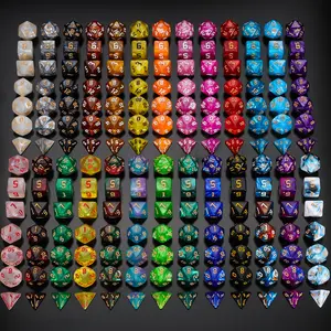 DND Dice Set - Polyhedral Dice, D&D Dice Sets with bag,dice sets of D4 D6 D8 D10 D12 D20 compatible with  Dungeons and Dragons role playing game RPG MTG Table Games