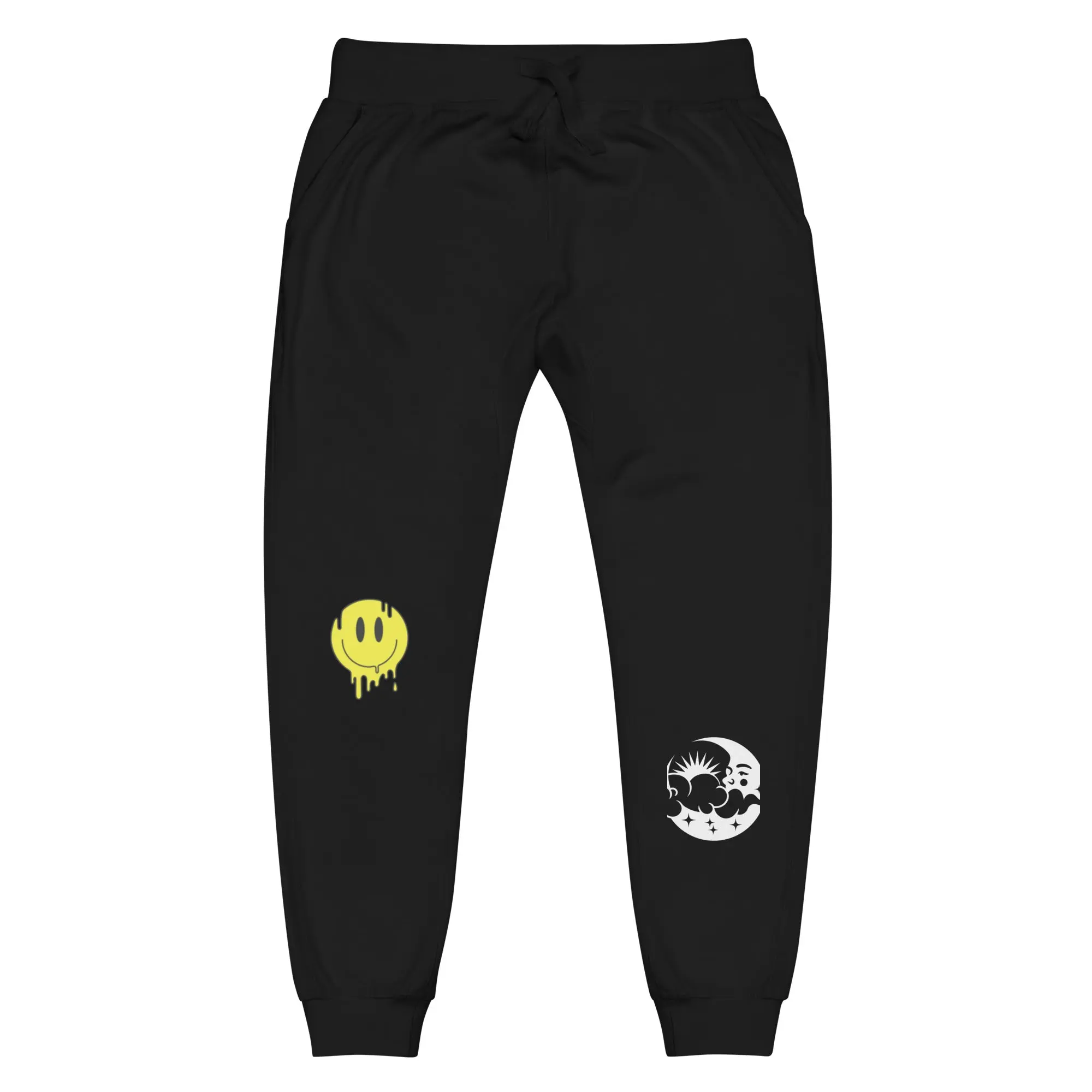"Sun & Moon/Smiley Drip" - Sweatpants
