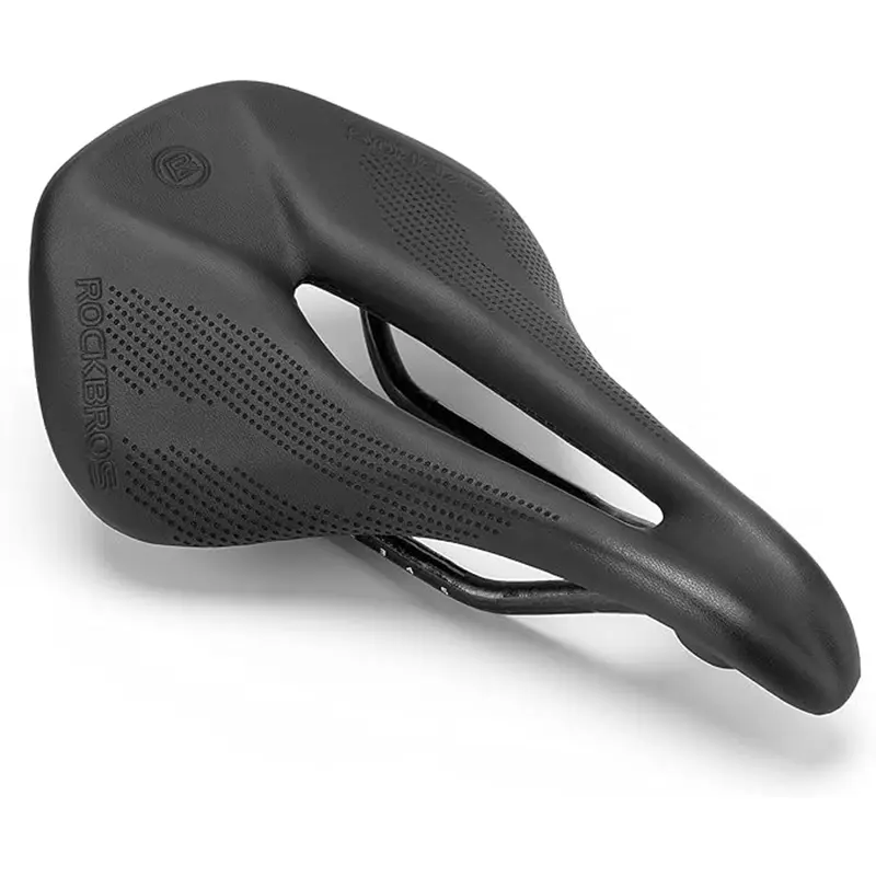 ROCKBROS Bike Seat Lightweight Carbon Fiber Bike Saddle Comfortable Road Bike Seat Bicycle Accessories for Men Women Pneumatic Cycling Saddle Cushion Shock Absorbing for Road MTB Mountain Bikes