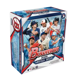 Single Pack From 2026 Bowman Baseball Mega Box, Officially Licensed MLB Trading Cards featuring Exclusive Inserts, Rookies, and Prospects