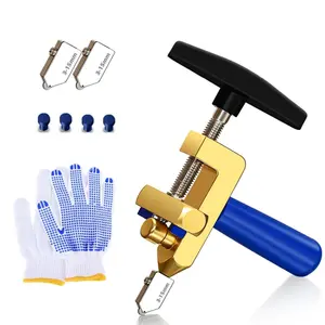 1Set Tile Cutter Hand Tool, 2 in 1 Glass Tile Cutter Breaking Pliers, Manual Tile Cutter with 3 Tungsten Steel Blade, Mirror Cutting Tool for Home DIY Cutting Glass Tile Glazed Ceramic - Home Improvement.