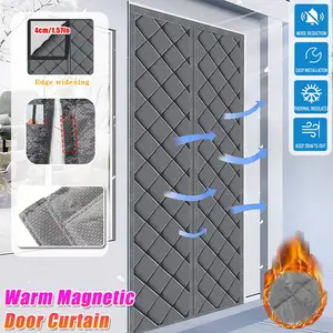 Magnetic Insulated Door Curtain, Garage Screen Door, Easy Install, Pet Friendly, Suitable for Living Room Bedroom Balcony Entry Garage Privacy Partition