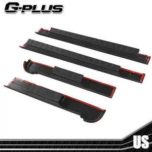 Chrome Rocker Panel Protective Covers, Accurate-Size Truck Exterior Auto Parts Accessories, Car Accessories for 2007-2013 Chevy Silverado 1500 Extended Cab