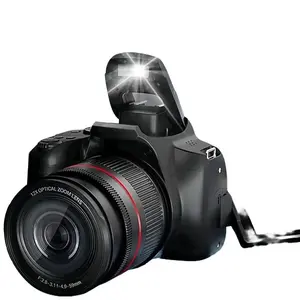 DL700 64MP 4K HD Autofocus Point & Shoot Vlogging Camera - 12X Optical Zoom, 270° Flip Screen, Anti-Shake, Flash, Mobile Wireless Port, WiFi, HDMI Output, 2 Batteries, 32GB Card