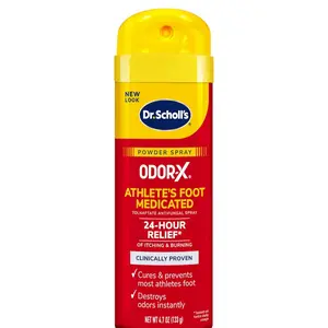 Athletes Foot Medicated Foot Spray ODOR-X ULTRA ODOR-FIGHTING POWDER SPRAY, 4.7 oz // Destroys Odors Instantly - All-Day Odor Protection - Freshens Feet & Shoes healthy foot healthy
