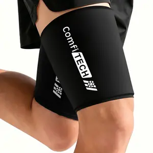 ComfiTECH Thigh Ice Pack Wrap for Injuries Reusable, Hamstring Compression Sleeve for Runners, Cooling Quad Braces for Post-Workout Muscle Recovery, Adductor Comfort
