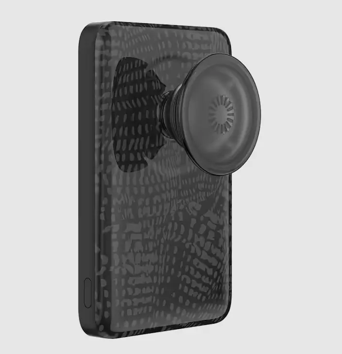 PopSockets Obsidian Petrified MagSafe PowerPack - Portable Phone Charger, Mobile Device Accessory for Phones & Electronics, Devices