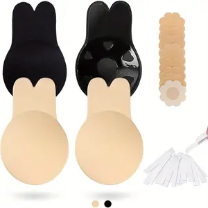 2 Pairs Invisible Push-Up Sticky Bra for Backless Dresses, Summer Essentials & Vacation Outfits Womenswear