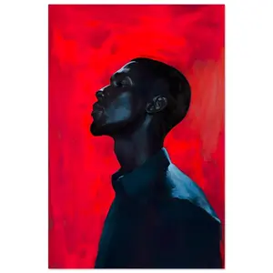 Black Man Wall Art, Black Boy Joy Poster, Masculine Art Print, African American Decor, Unframed