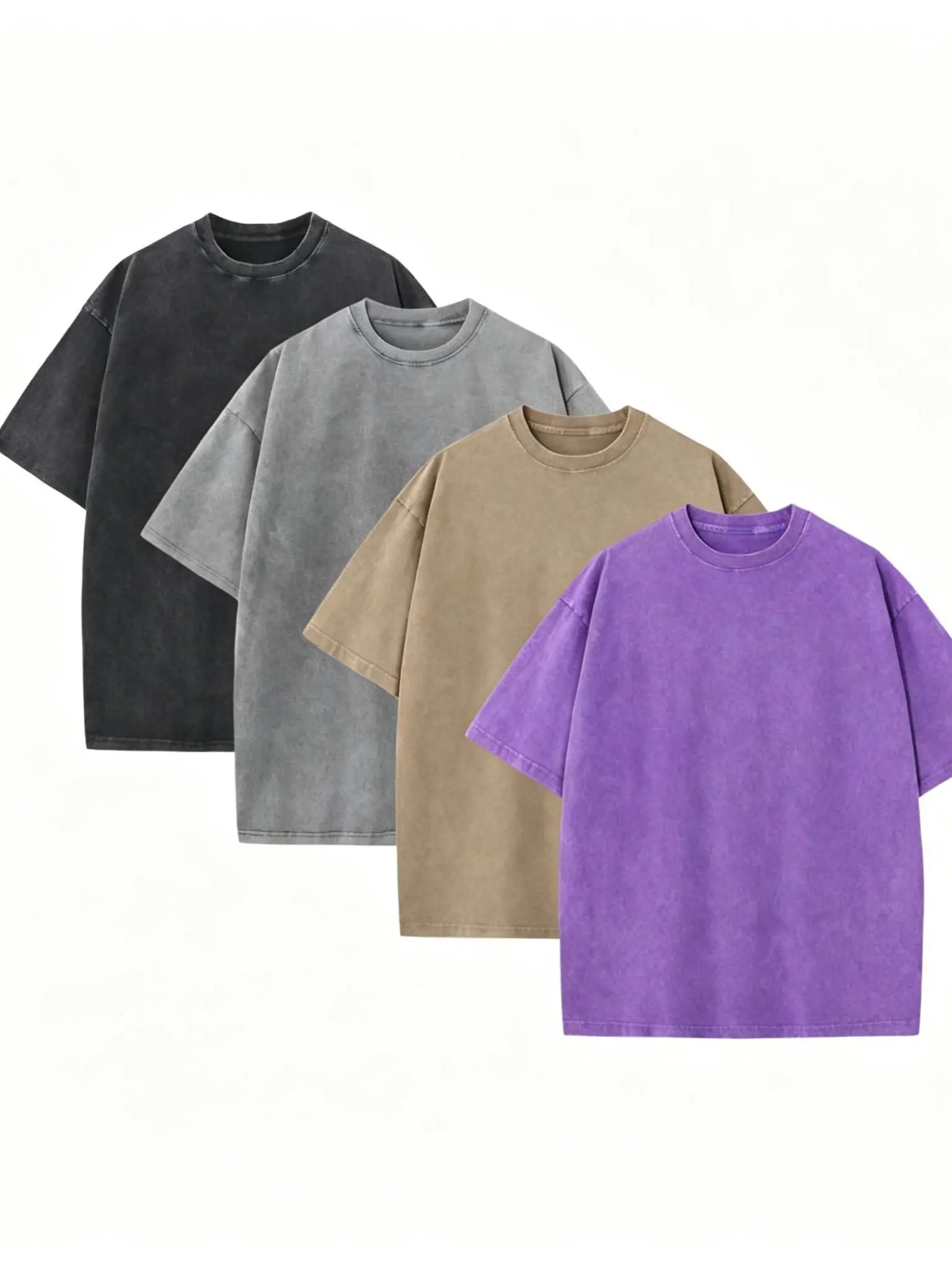 4 Pacs Oversized Tshirts Water-resistant washable cotton sports shirt Sportswear Active Wear