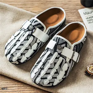 Genuine Suede Clogs for Women Men Soft Cork Footbed Leather Mules Comfort Potato Shoes with Arch Support