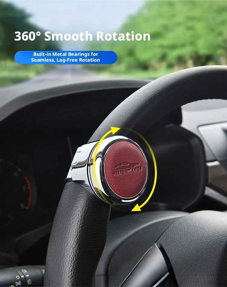Steering Wheel Power Assist Ball Universal 360° Rotation Spinner Knob for Car Truck SUV One Finger Steering Zero Effort 5 Styles with Precision Ball Bearing & Non-Slip Rubber Pad，cars accessories phone，car essentials，steering wheel knobs