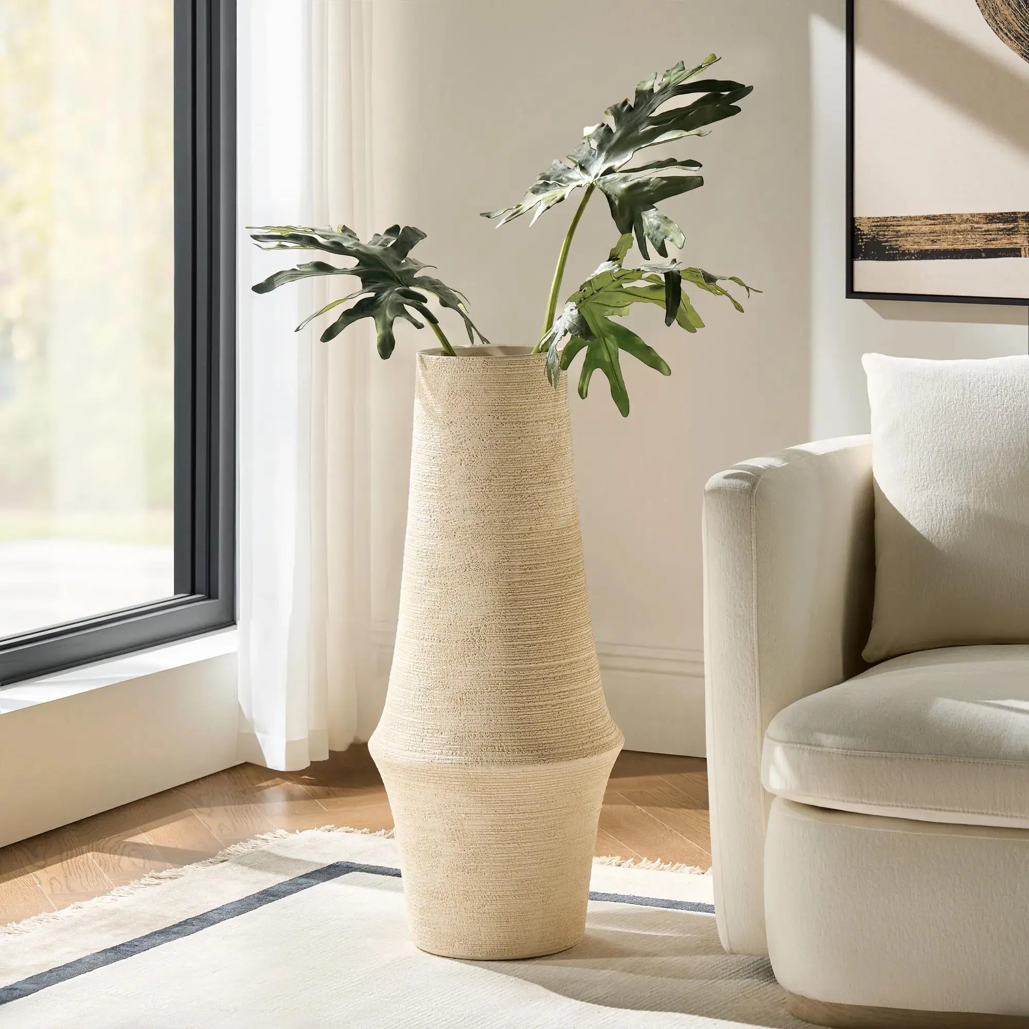 Z Gallerie Tulum Floor Vase Decoration Minimalist Modern Plant Vase Decorative Vase