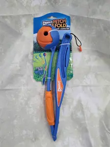 Chuckit! 50739 Dog Toy, Fetch Toy, Fold Launcher, Rubber, Blue