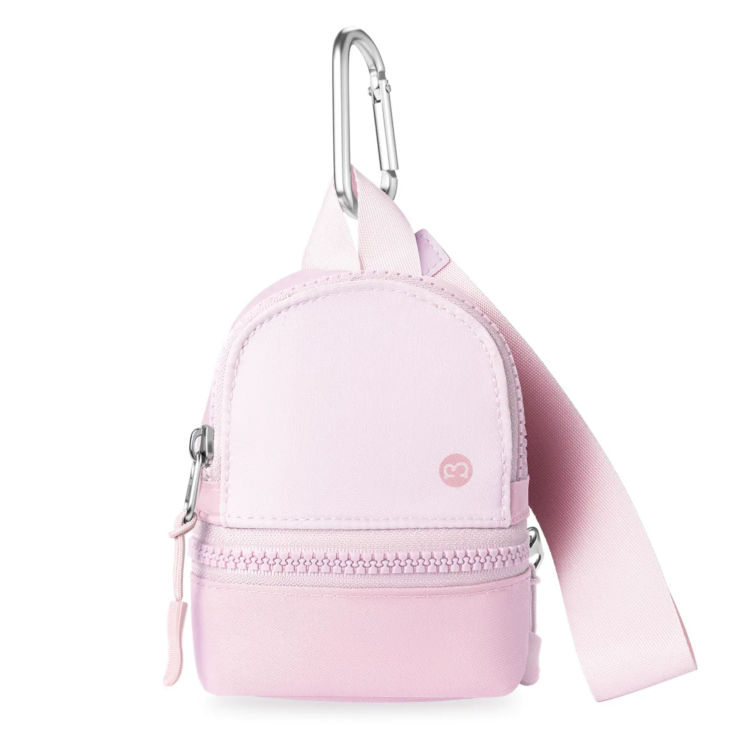 Babysun Mini Backpack Keychain Wristlet Pouch Small Change Coin Purse Cute Zipper Wallet With 3 RFID Card Slots For Women/Men Airpods Cosmetics