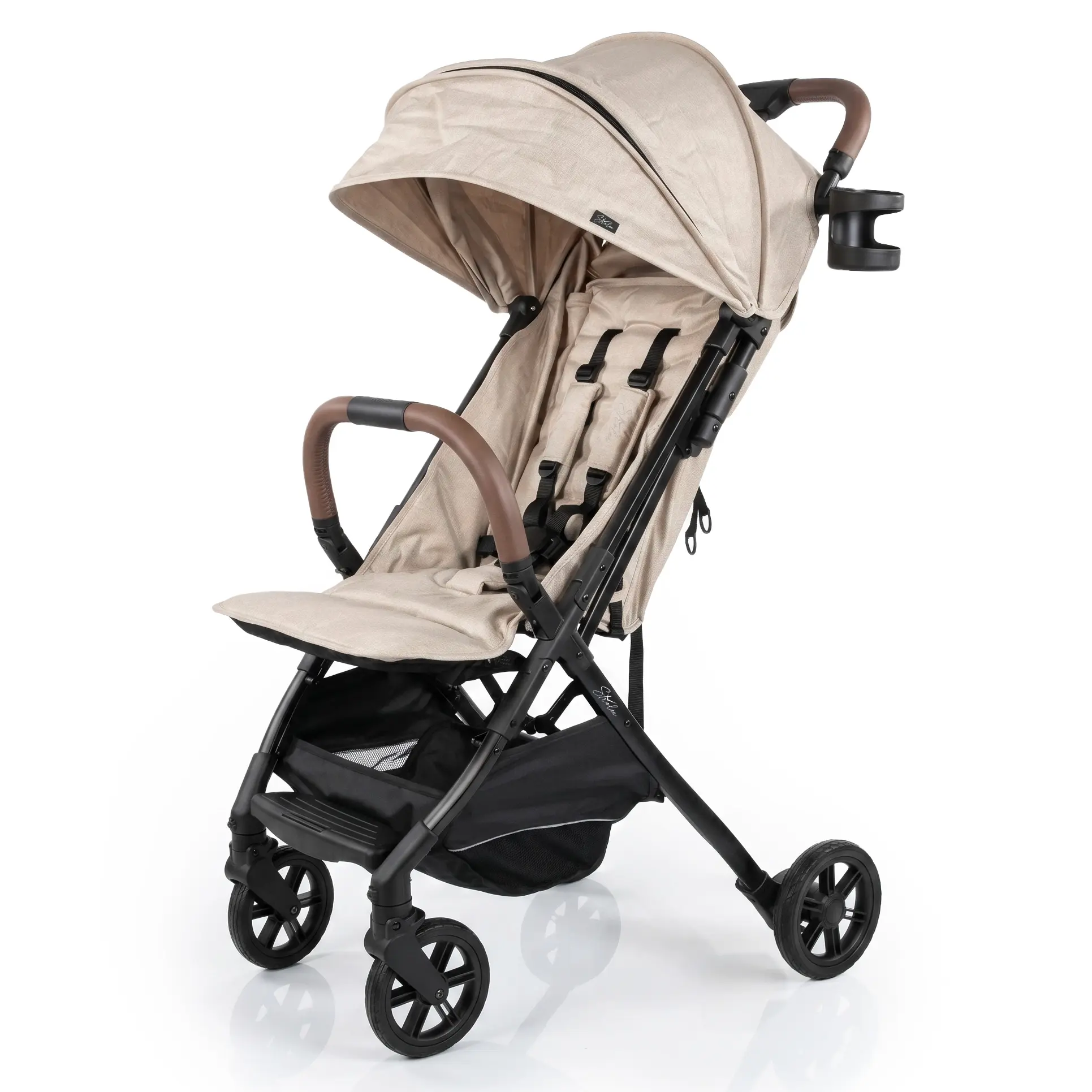 Strolee Lightweight Everyday Travel Stroller v2 -  Single Handed Fold, No Rethread Harness, Magnetic Buckle, Ultra Plush Seat-  50 Lb Seat Capacity