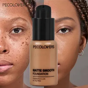 1PC Waterproof Long Lasting Face Foundation Cream Oil Control Moisturizing Full Coverage Pores Dark Circles Face Base Brighten Wheat Tone Moisturizing Makeup Matte Foundation Flawless Matte Finish Liquid Foundation