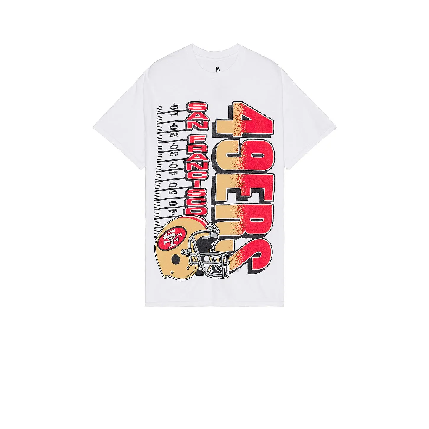 Junk Food 49ers Yardage Tee in White Unisex