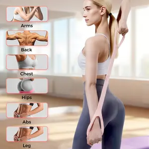 Figure 8 Resistance Bands for Exercise, Silicone Elastic Band, Home Gym Equipment