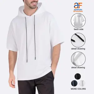 Summer Loose Fit Half Sleeve Casual Hoodie for Men