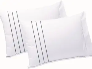 Mary's Collection Ultimate Comfort Pillow Cases Standard Size 2 Pack 20x30 Inches 100% Cotton White Soft Breathable Machine Washable Comfortable Sleep