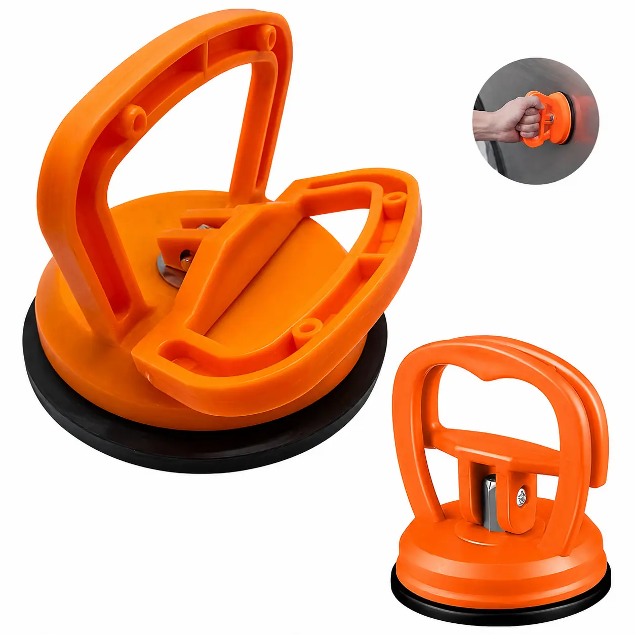 Multifunctional Car Dent Repair Puller Kit, Suitable for Auto Bodydent, Glass,Car Body Dent Repair Tool Multi-Functional powerful Suction,Dual Pack Powerful Dent Puller Tool Suction cup hooks，Car dent suction cup，Not applicable to particle-shaped dents