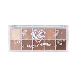 KimChi Chic Beauty Spacey Nudes Cosmetic Eyeshadow Palette, Shade 01 Meta What, Matte & Shimmer Makeup Shades Natural Tan