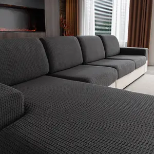 1pc Elastic Sofa Seat Cover, Modern Anti-Slip Design, Universal Fit for L-Shaped and 1-4 Seater Sofas, Living Room Protection