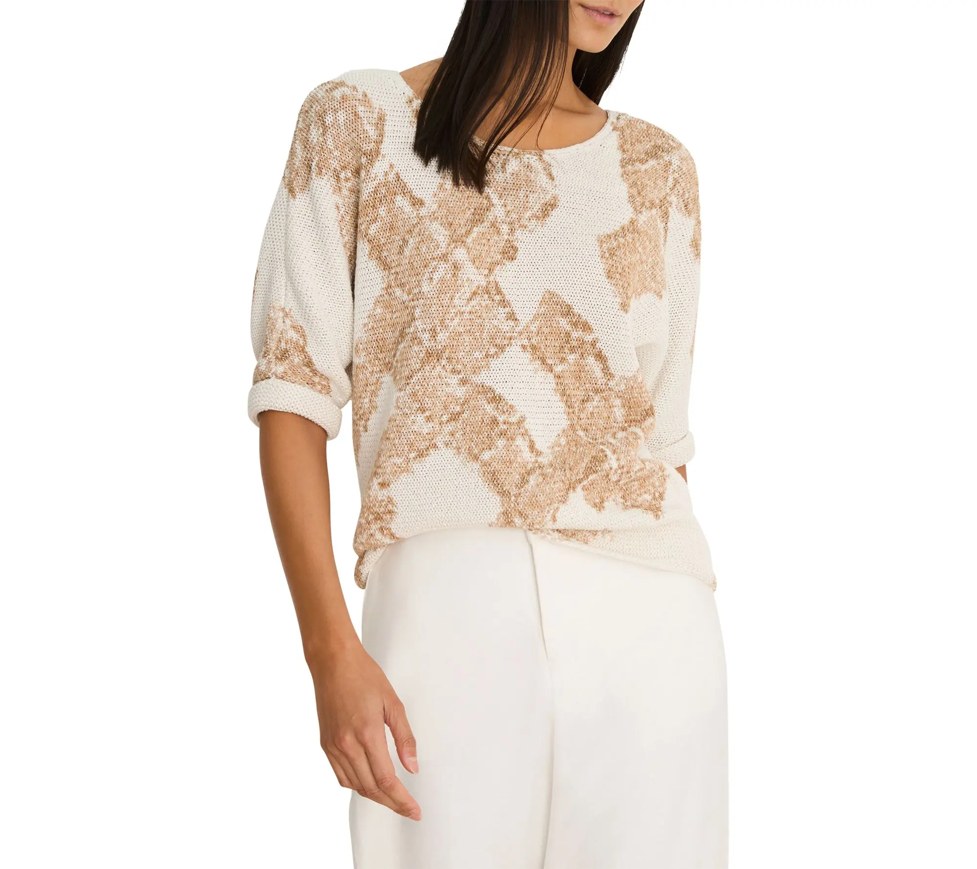 NIC+ZOE Cobblestone Stamp Sweater