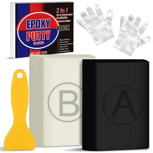 Epoxy Putty - 10oz / 280g Epoxy Sculpt Clay to Fix Leaks, Model, Fill Cracks - Fast Repair Pool Putty for Metal, Plastic, , Tile, Ceramics, Mega Adhesion and  (Black)