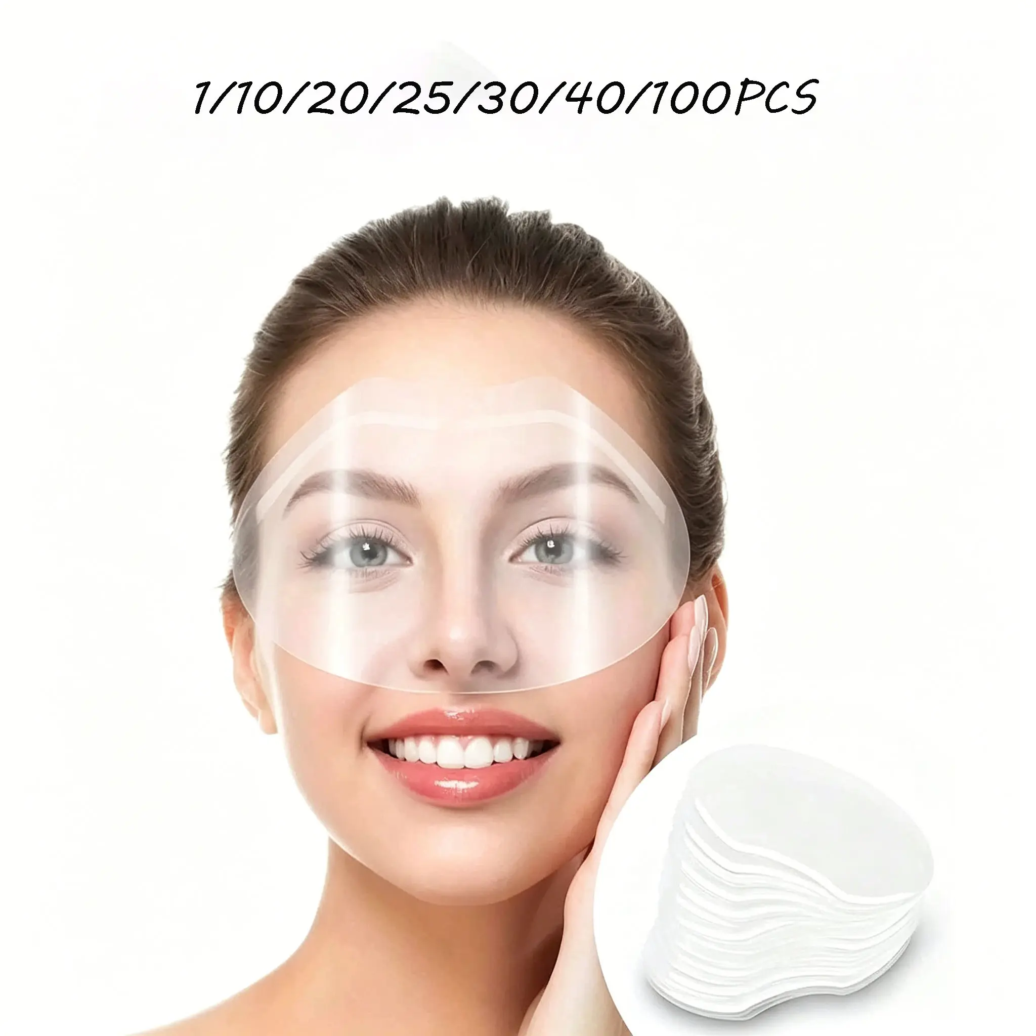 Shower Face Eye Shields, Eyebrow Shower Shield Visors, Ideal for Eyelash Extension Surgery, Postoperative Care, Salon Use