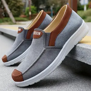 2026 New Trendy Men's Loafers, Lightweight Canvas Casual Walking Shoes