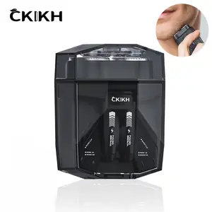 CKIKH Electric Razor for Men Cordless: Wet/Dry Rotary Shaver Waterproof - USB Fast Charging & Sensitive Skin Care - Pop up Trimmer & Precision Blades， Lightweight Stainless Steel