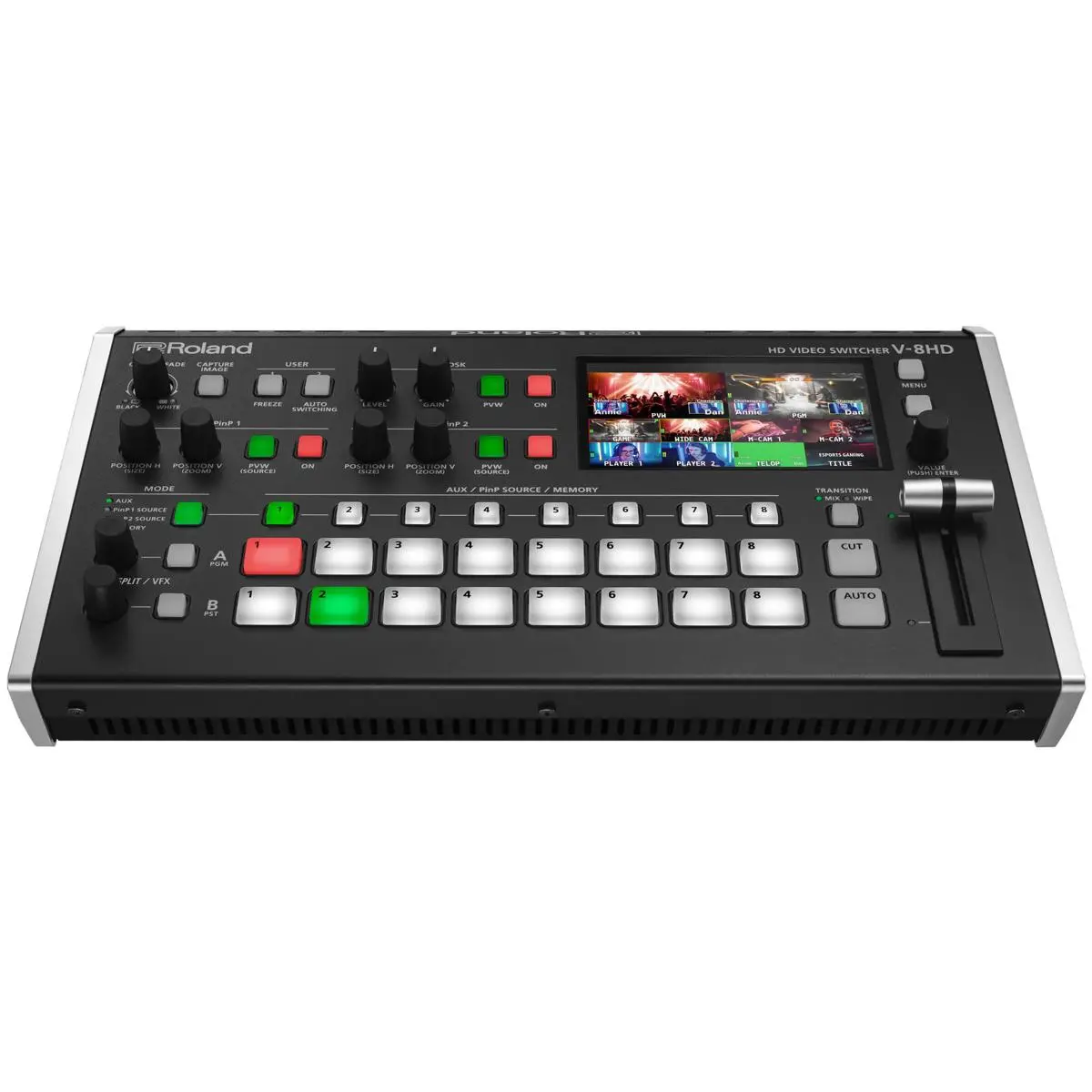 Roland V-8HD 18-Channel HD Video Switcher, 8x HDMI Inputs
