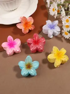 Colorful Flower Design Hair Clips, Cute Hair Accessories for Women & Girls, Minimalist Headwear Suitable for Thick Hair, Super Cute Clips