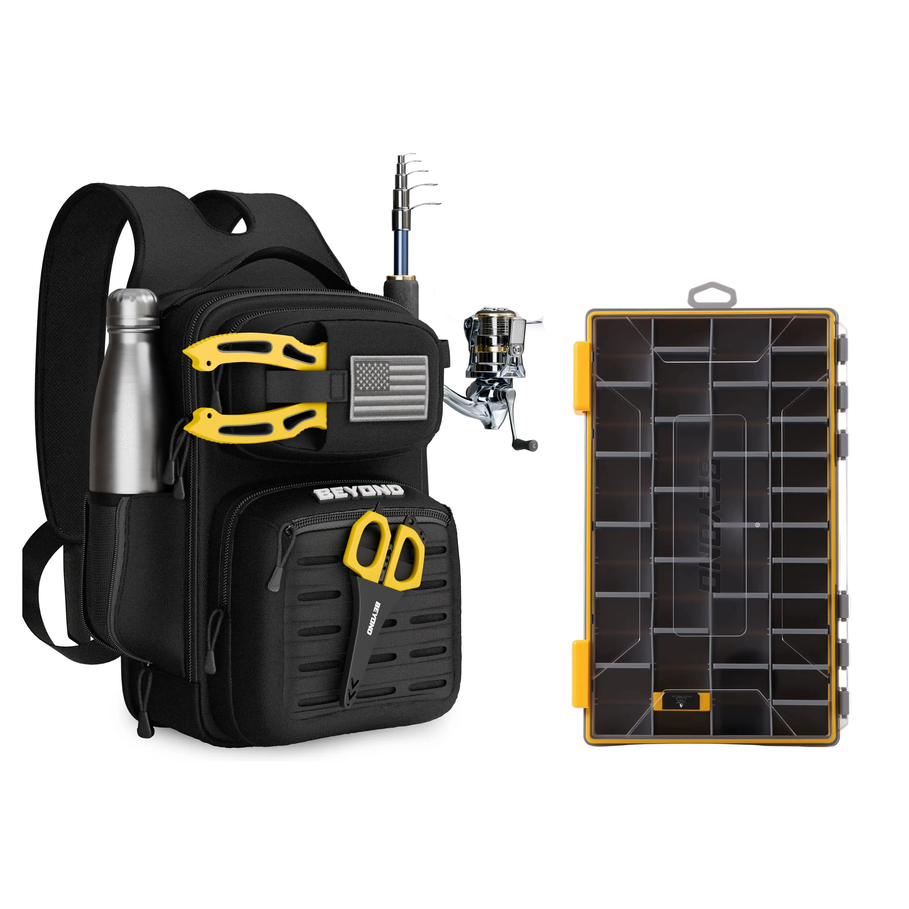 Beyond Braid Voyager Tackle Bag Bundle with 3600 Tackle Box