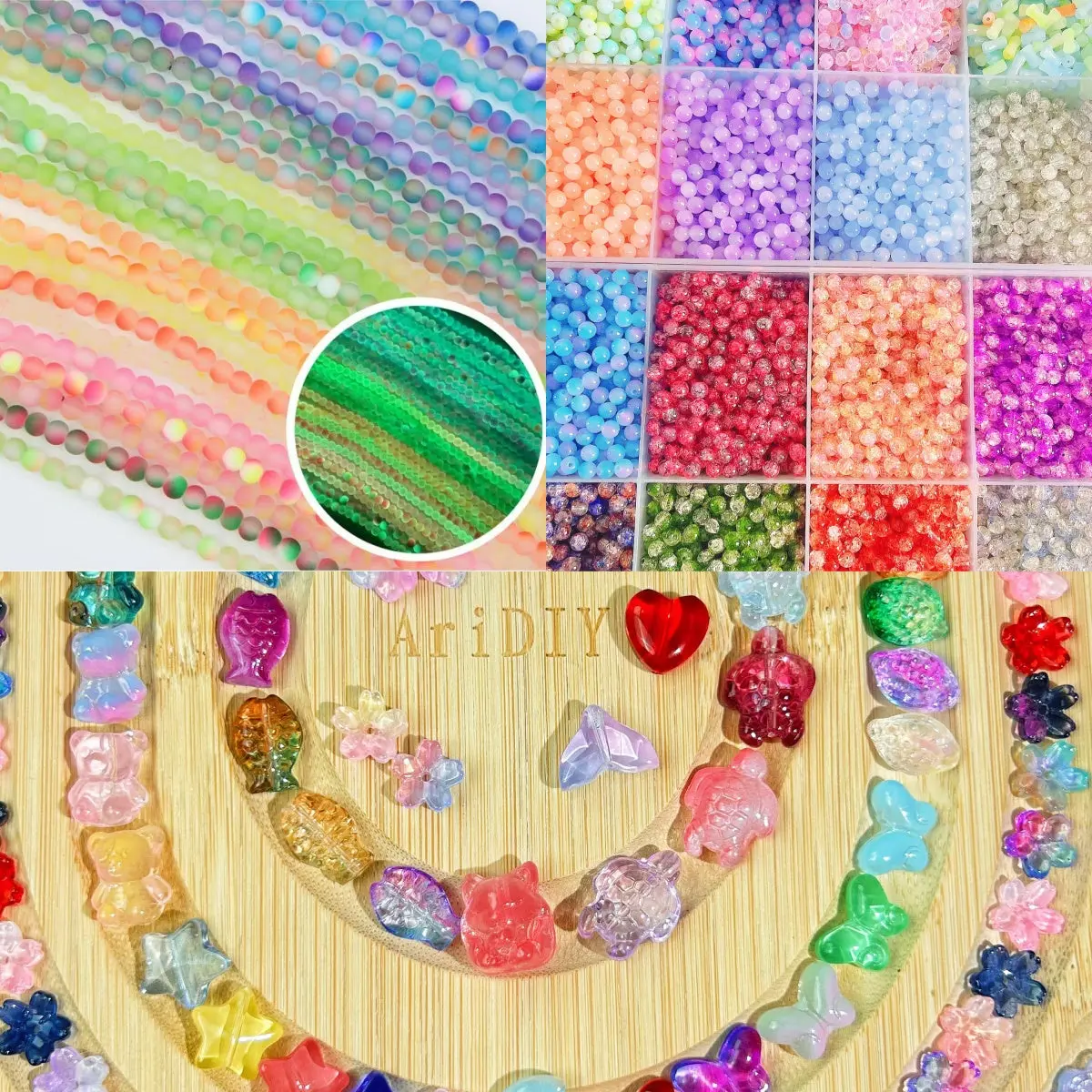 Chris-A3-Glass Beads for Bracelet Jewelry Craft DIY