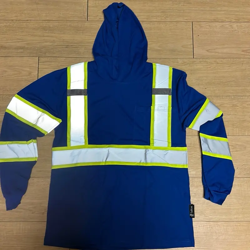 Long Sleeve Safety Hooded Shirt