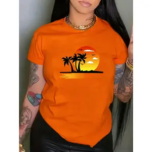 100% cotton personalized printed casual short-sleeve shirt, soft and comfortable, light and breathable, suitable for spring, summer, and autumn