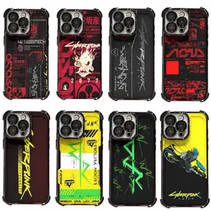 C-Cyber-punk 2077 Edgerunners Phone Case Cyberpunk Techwear  Phone Cases for iPhone 17 Air 16 Pro Max 15 14 Plus 13 12 11 Gamer Gift Protective Cover