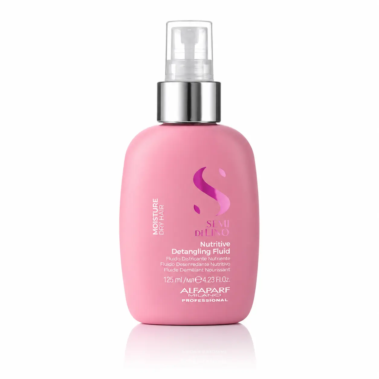 Alfaparf Moisture Nutritive Detangling Fluid 250 ml / 4.23 fl.oz , Nourishing Hydrating Haircare Moisturizer with Fragrance, Scented, Glossy, Aroma, Dry, Vegan, Shiny Hair, Lactic Acid, Plant Based, Moisturizing, Seals Splits, Hair Glow, Fluid Form, Fragr