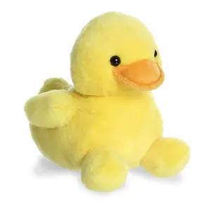 Palm Pals Adorable Tubby Rubber Ducky 5 inch Yellow Mini Soft Plush Collectable Stuffed Animal