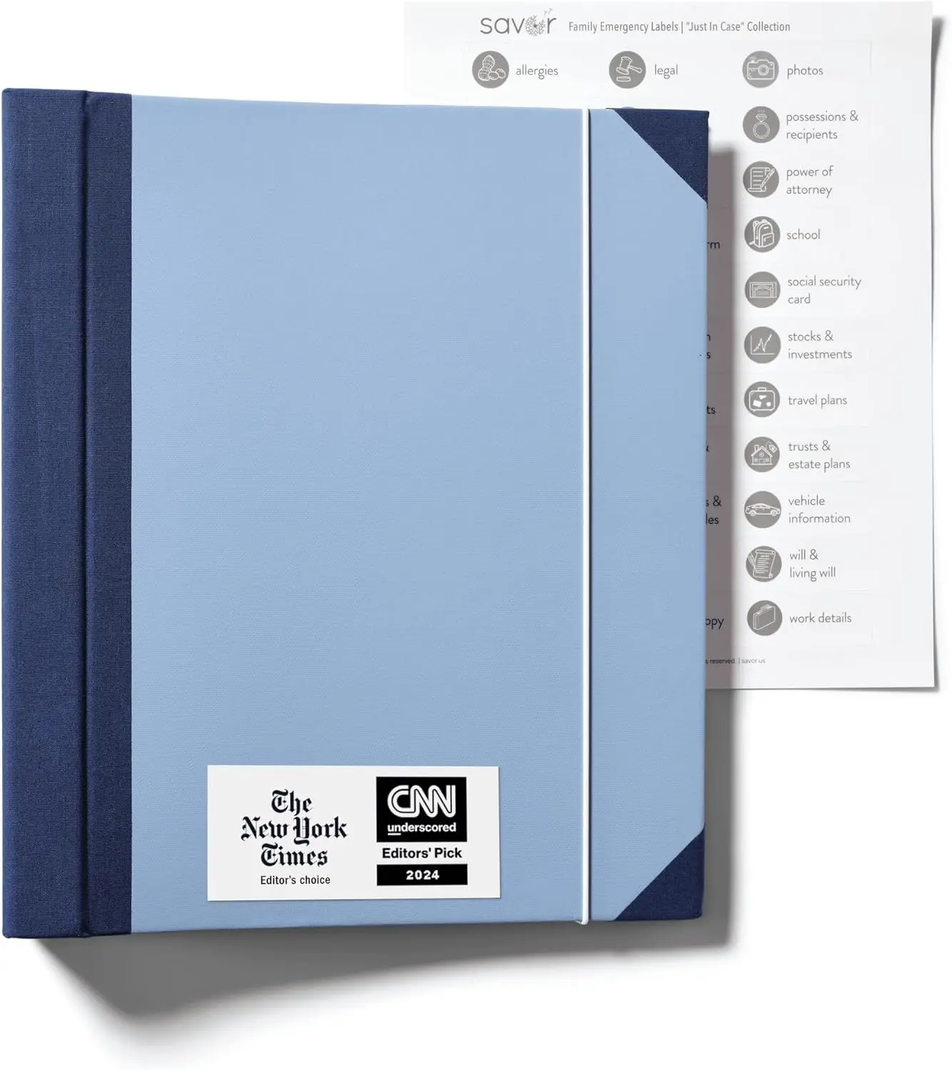 Document Organizer, Emergency Document Organizer - Veleron Life Organizer for Important Papers, Emergency Binder, Birth Certificates, Social Security Cards, Passports, Photos, and Letters