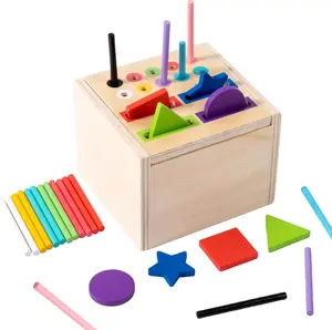 Toddlers Are Addicted to This Wooden Toy—Learning Educational Toys Color & Shape Matching Toy, Stack Blocks, & Learn While Playing Perfect Birthday Gift! Stacker