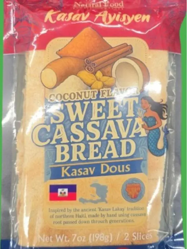 GENERIC Certified Organic Traditional Haitian Kasav Pam Cassava (Yucca) Bread - Coconut-Hinted Food, Salt-Infused, Milk/Sugar Option, Ambient Storage, Cap Haitien Origin, Versatile Baking & Breadcrumbs Ingredient