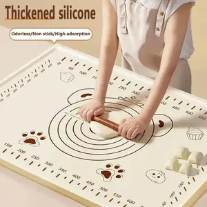 Silicone Baking Mat Sheet, 70*50cm, Kneading Dough Mat, For Kitchen, Rolling Dough Maker Holder, Suitable for Pizza Dough, Non-Stick Kitchenware Utensils, Bakeware