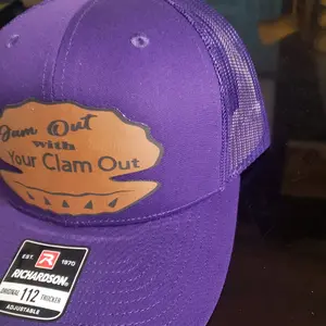 Richardson 112 laser engraved leather patch