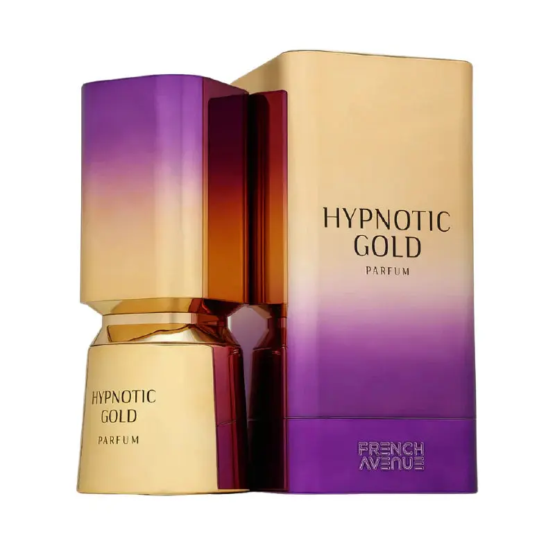 FRENCH AVENUE Hypnotic Gold Unisex EDP Perfume (100ML/3.4oz) - Aromatic, Floral, Fruit-Based, Modern, Long-Lasting Citrus-Spice Fragrance with Citrus Top Notes, Warm Spice Heart, Vanilla Base, Aromatic Unisex Fragrance, Floral Unisex Fragrance